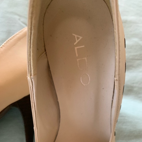ALDO Tan Brown Leather Pointy Toe - Picture 4 of 8